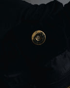 "LOEWE" Late 80s-Early 90s velvet knot tassel handbag