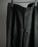 "HUGO BOSS" Fine-gauge wool khaki gray set up