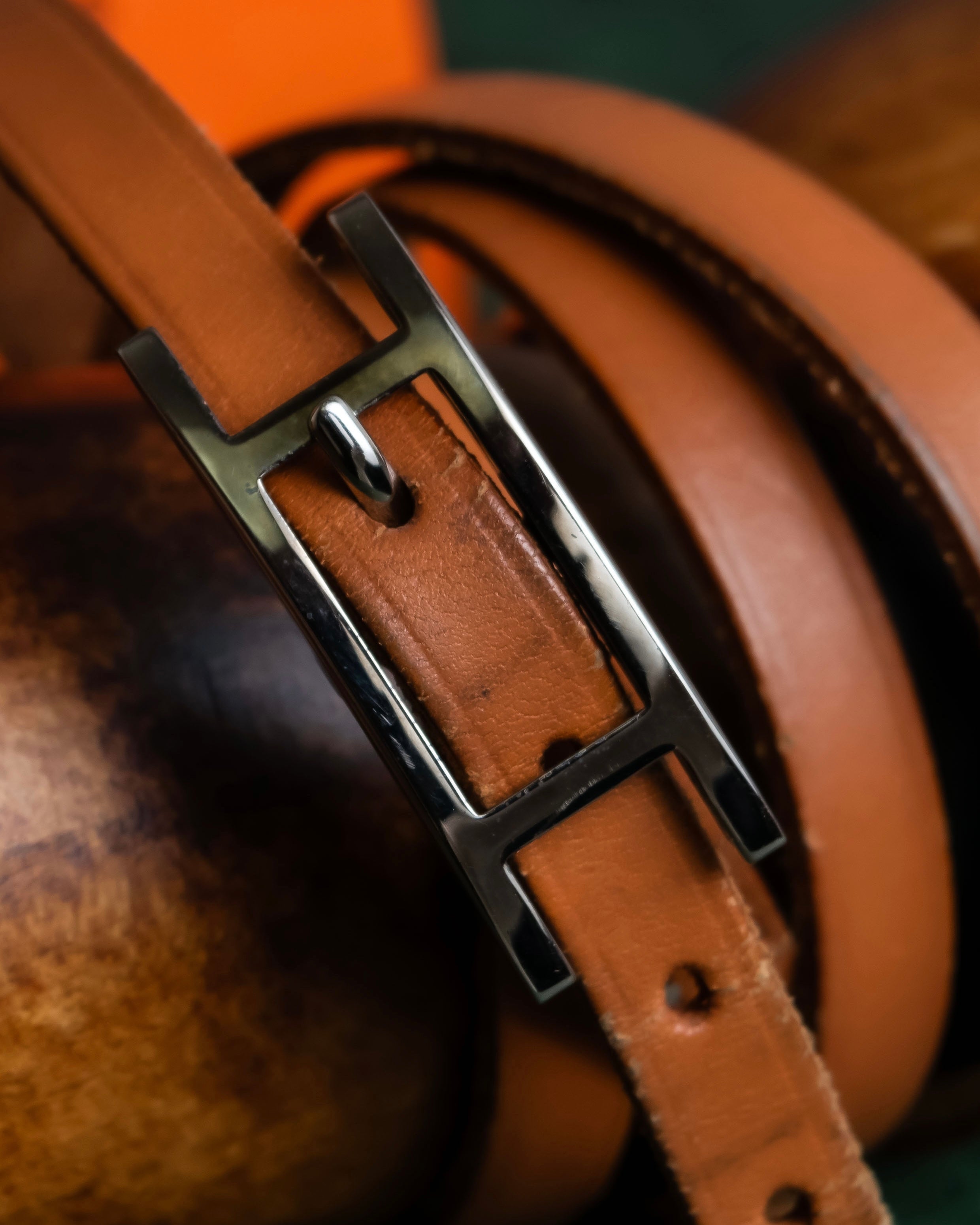 "HERMES" API Doubletour layered design belt bracelet