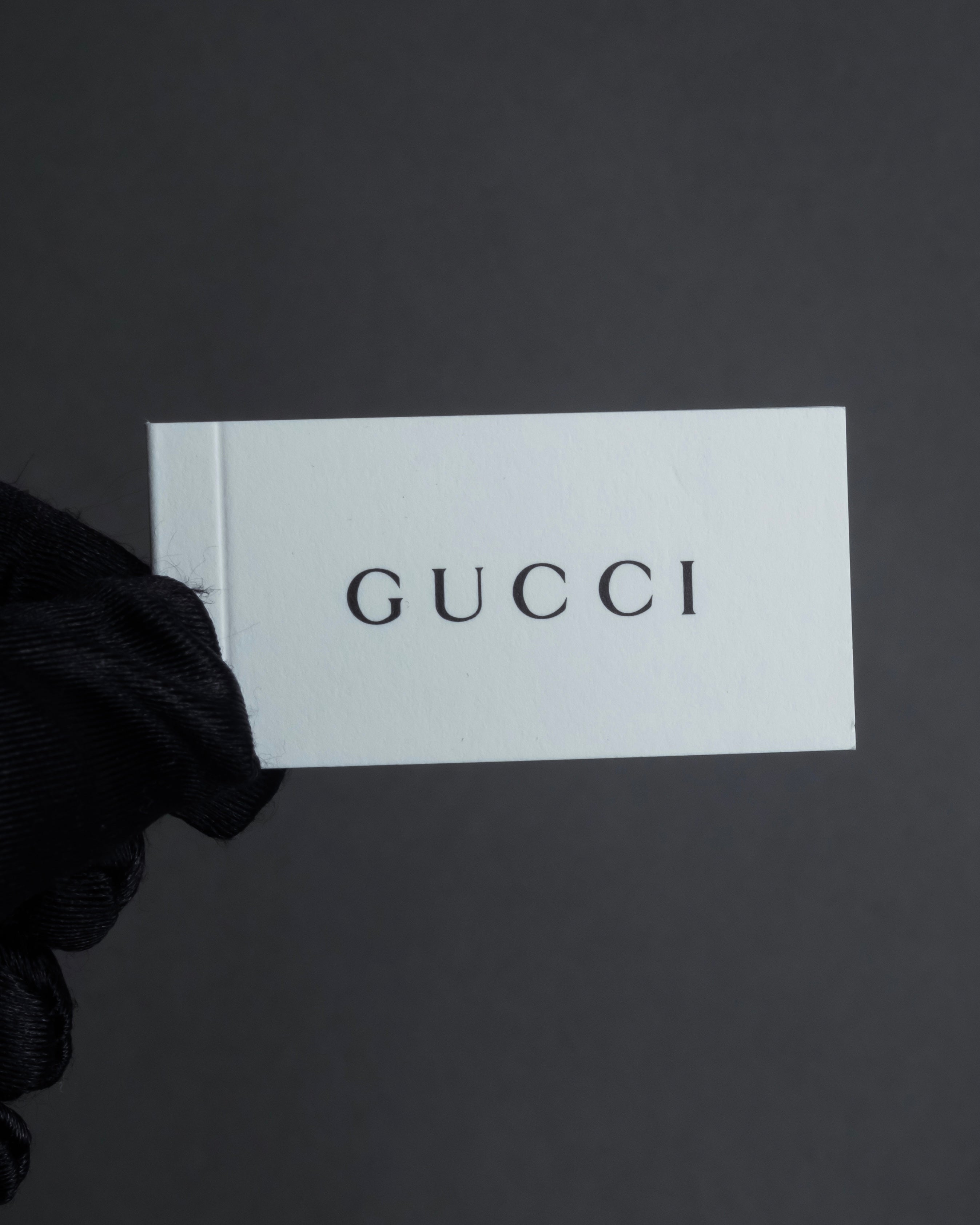 "GUCCI" Coat of arms engraved design ring