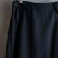 "JEAN PAUL GAULTIER" Asymmetric front＆rear design maxi length wool skirt