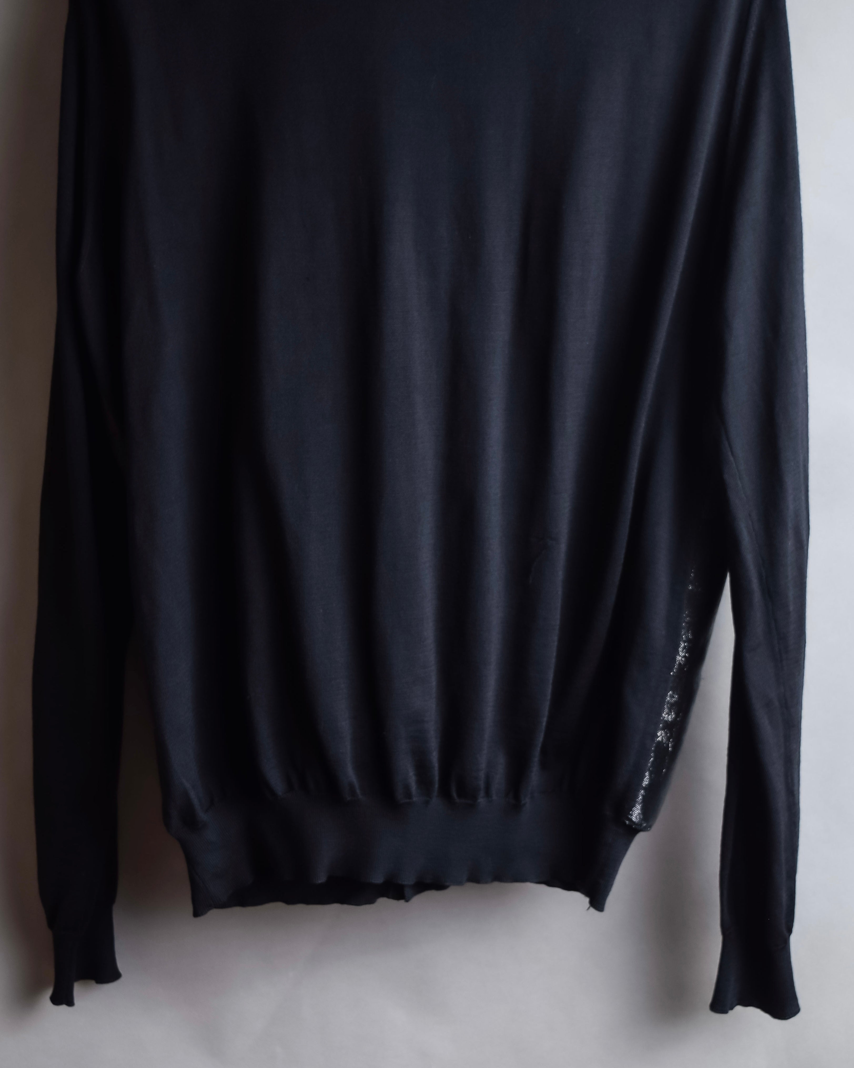 "JIL SANDER" Glitter jacquard V-neck cardigan