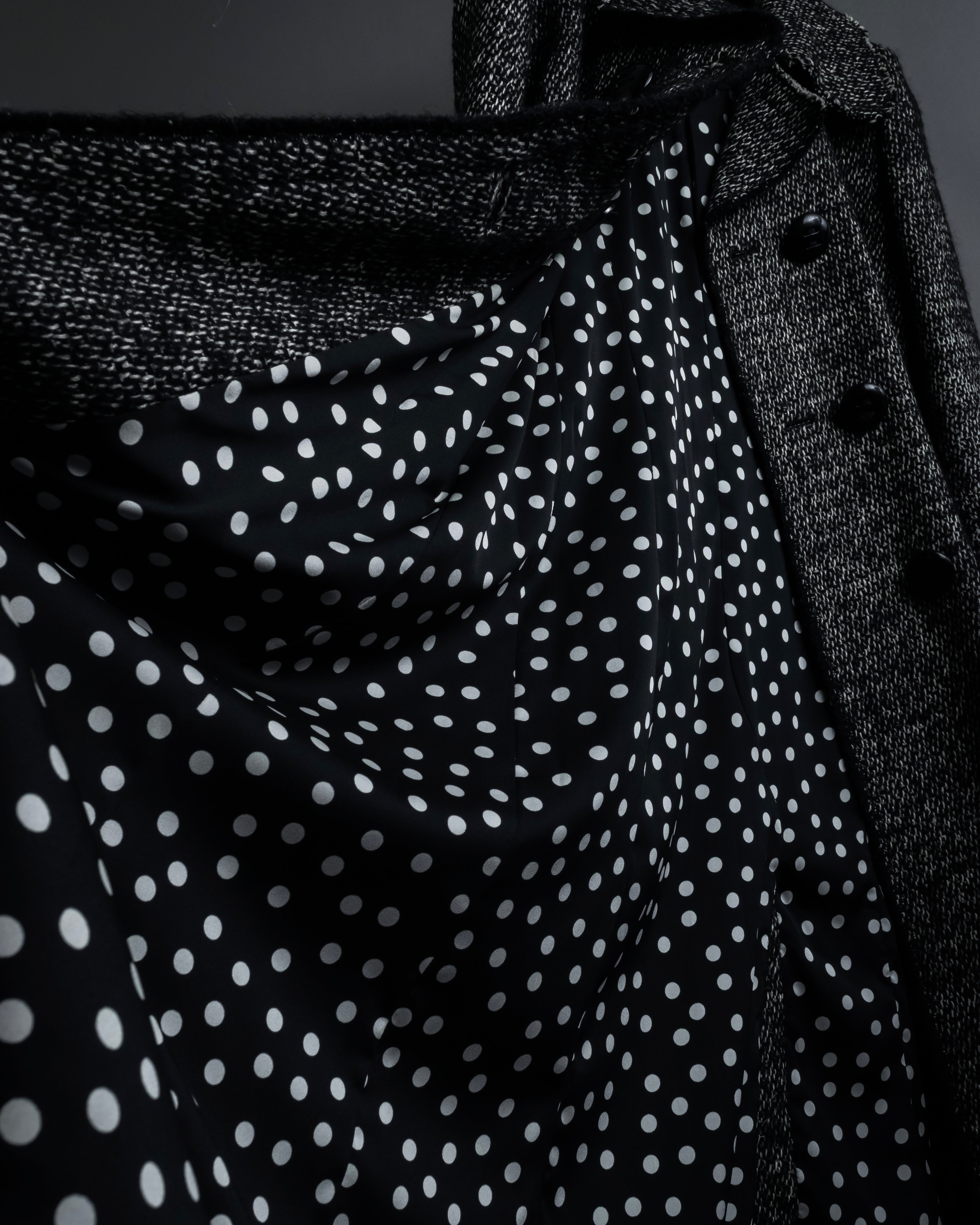 "Dolce & Gabbana" Double-breasted beautiful tweed long coat