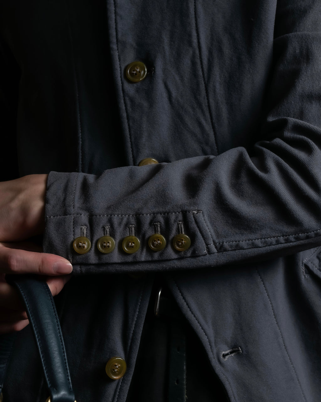 "COMME des GARCONS COMME des GARCONS" Stitchwork placket cut line coat