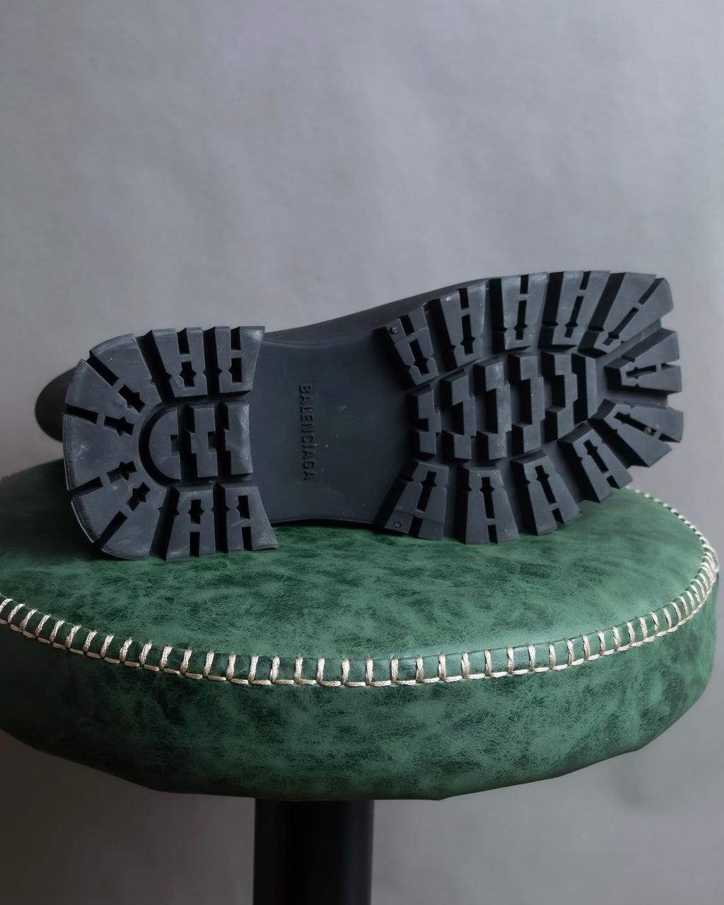 "BALENCIAGA" Rubber black trooper boots