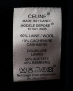 "CELINE" 90’s Sculpted double-breasted peak lapel tailored jacket