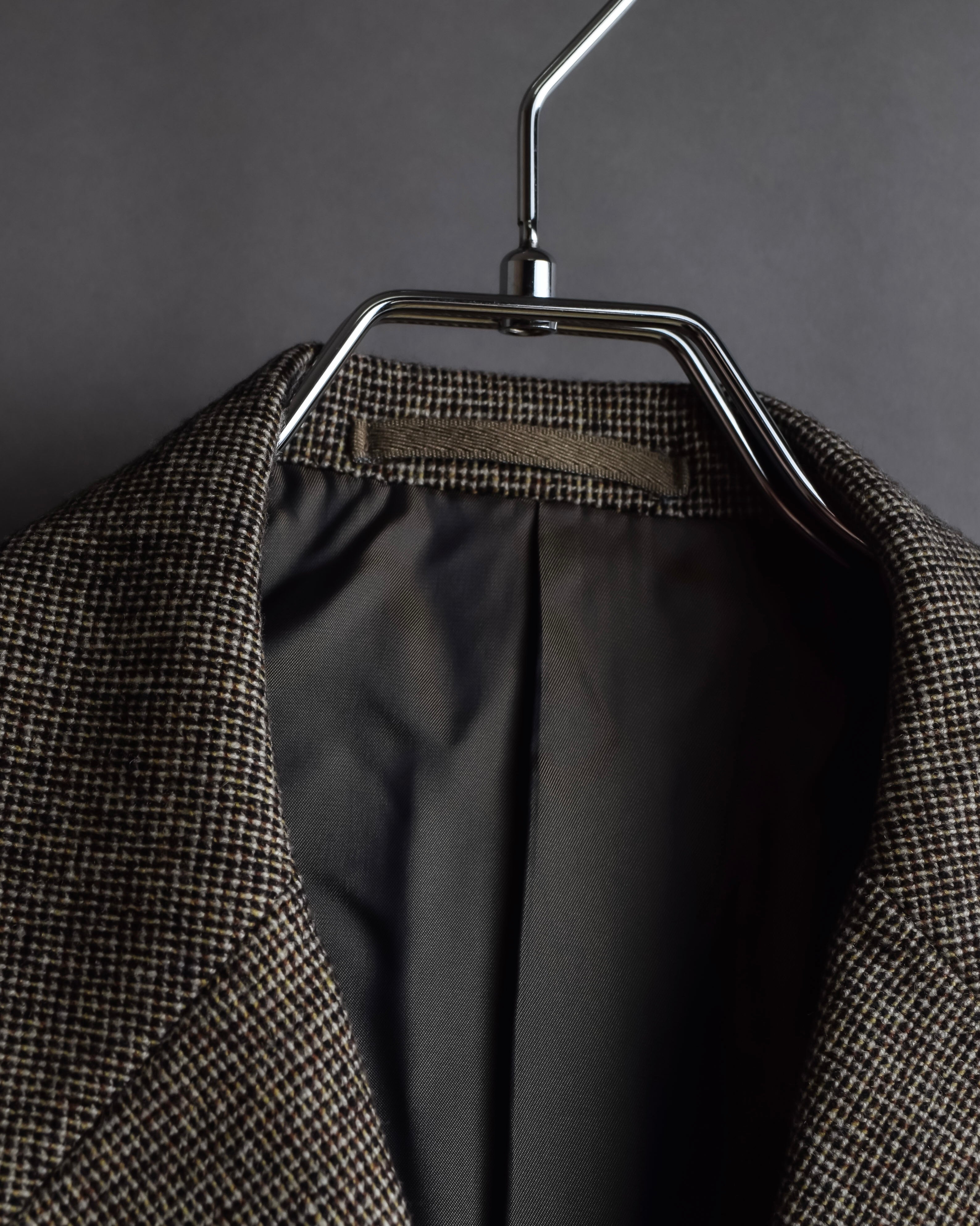 "BROOKS BROTHERS" Melange tweed three-piece suit