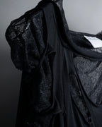 "RED VALENTINO" Distressed tulle skirt docking long pullover