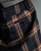"BURBERRY" Decorative button design check pattern short pants