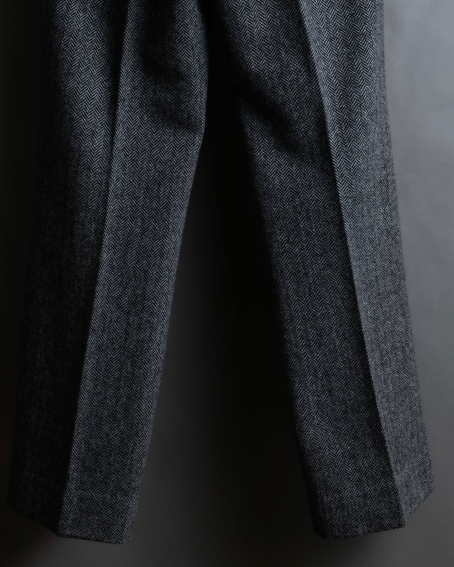 "Weekend Max Mara" Notch lapel tailored jacket & semi flared slacks herringbone set up