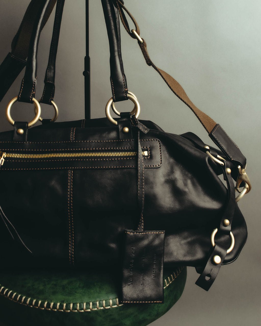 "Valerio Valeriani" 00's-10's Convertible leather Boston bag