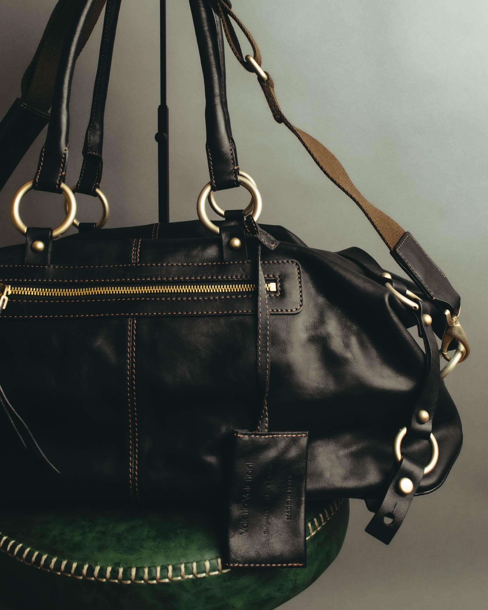 "Valerio Valeriani" 00's-10's Convertible leather Boston bag