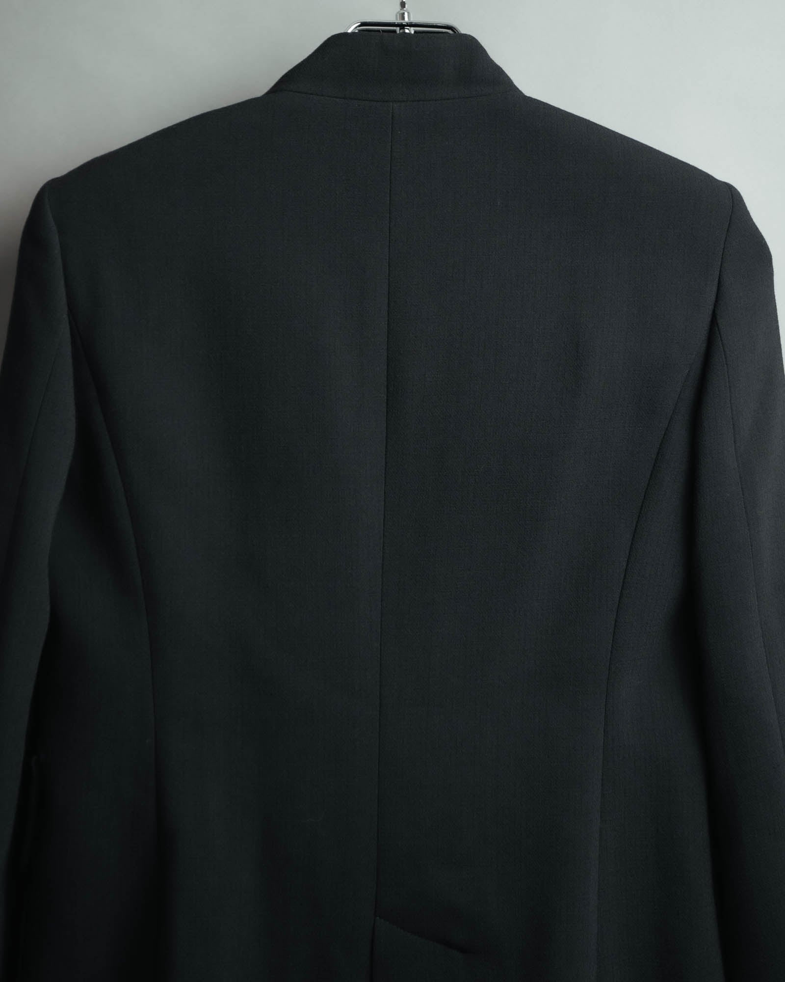 "EMILIO PUCCI" 00's-10's Gold buttoned tailored wool blazer