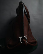 "Salvatore Ferragamo" 90’s-00’s Gancini hardware pebbled leather tote bag