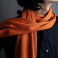 "HERMES" Hermes orange color silk stole