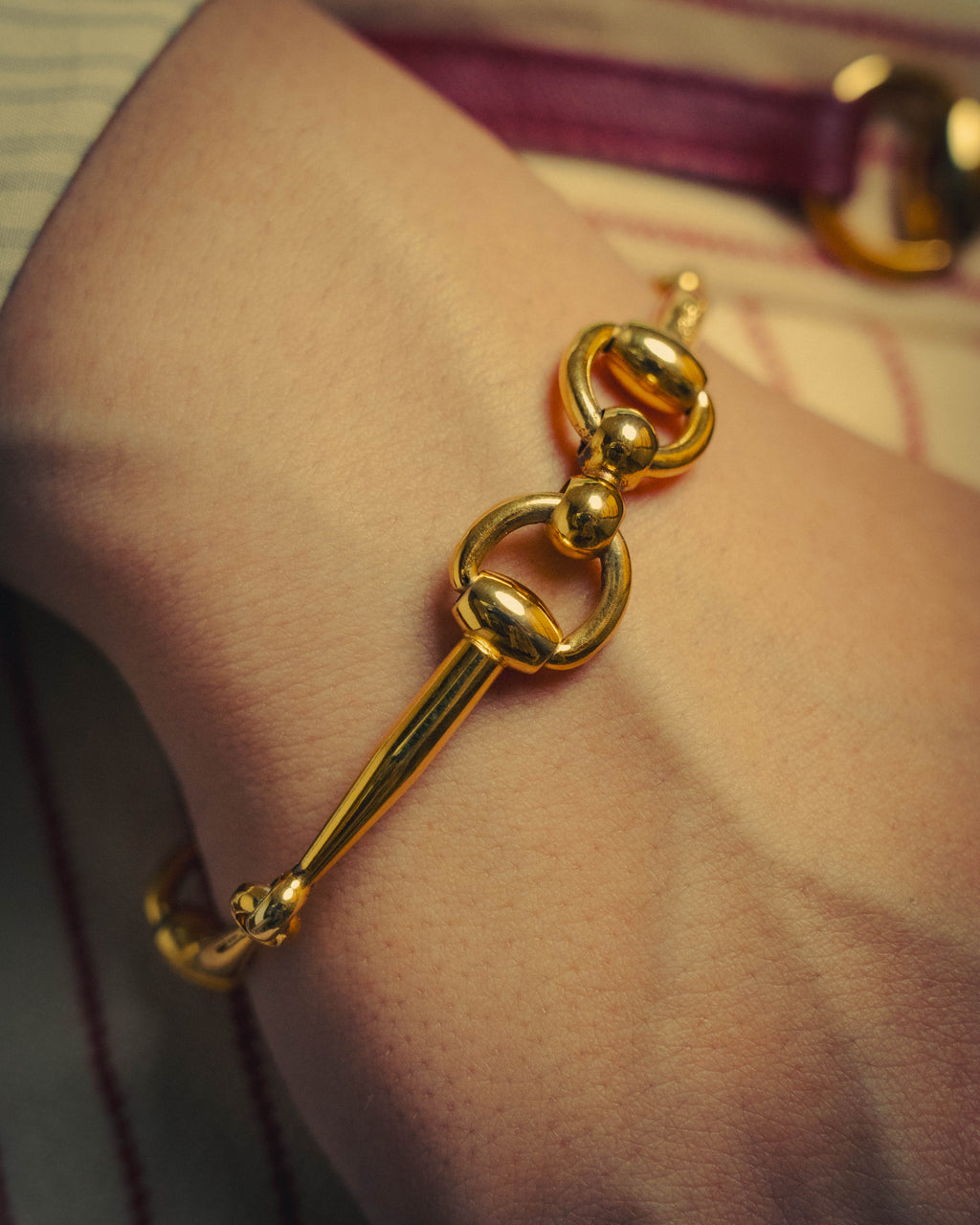 -SPECIAL- “CELINE” 70’s-80’s vintage horsebit link bracelet