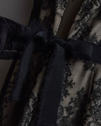 "VALENTINO" Lace layered ribbon design sleeveless dress