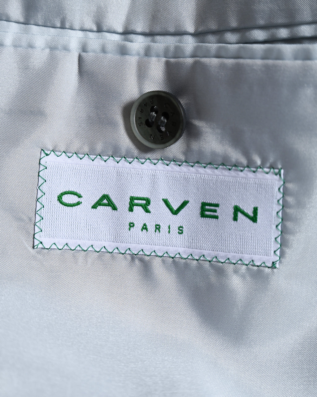 Carven/ Single Breasted 2B Herringbone Oversized Tailored Jacket Gray