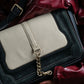 "Chloe" Leather & canvas combination design chain crossbody bag