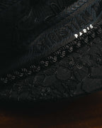 -SPECIAL- "Christian Dior" 20's Intricately embroidered botanical sailor cap