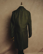 "D&G" 90's-00's Structured double-breasted wool-blend long coat