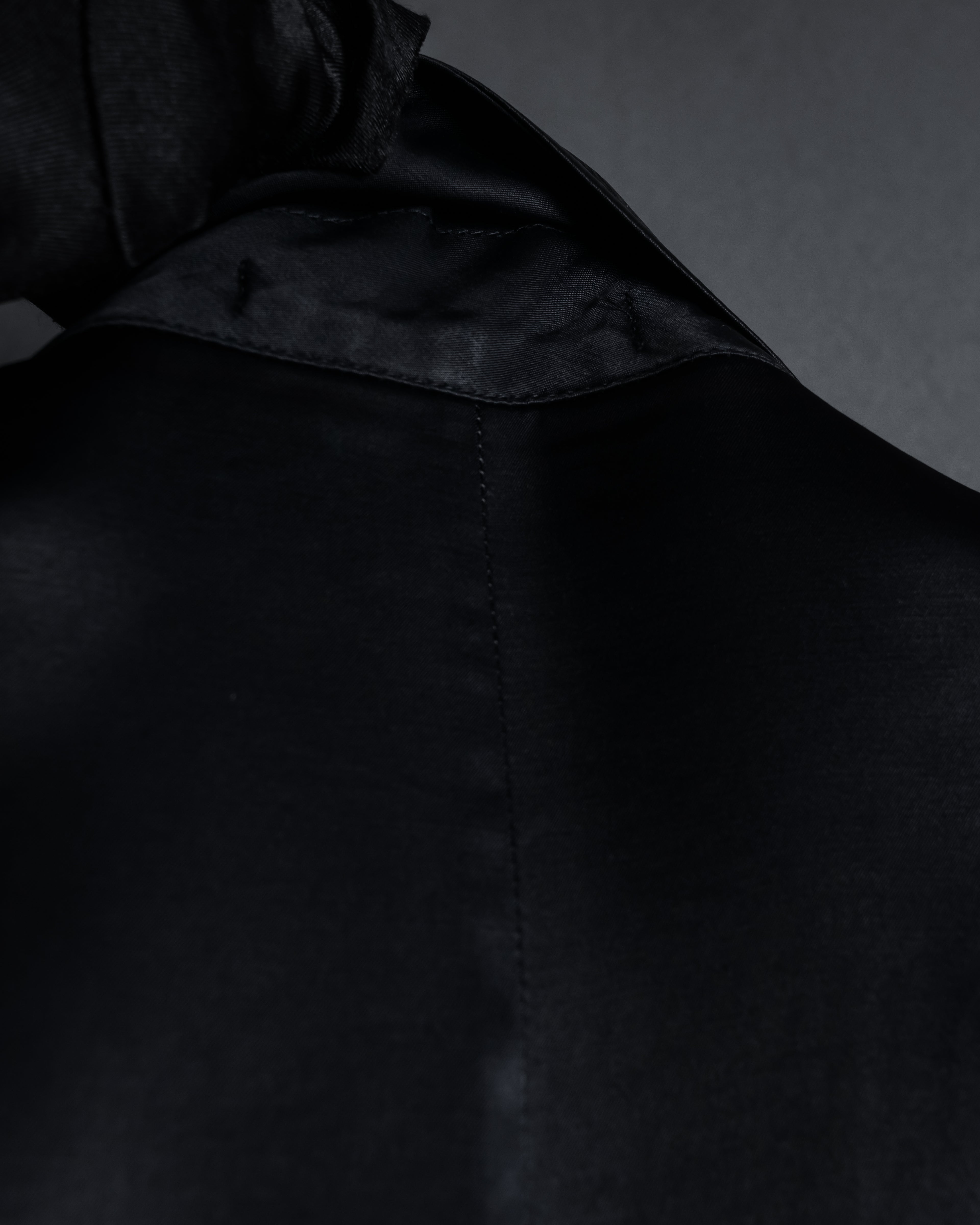 "Yohji Yamamoto +NOIR" 2005SS Rayon draping tailored jacket