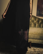 -SPECIAL- "FERRAGAMO" 2020's Sculpturally draped asymmetric maxi dress