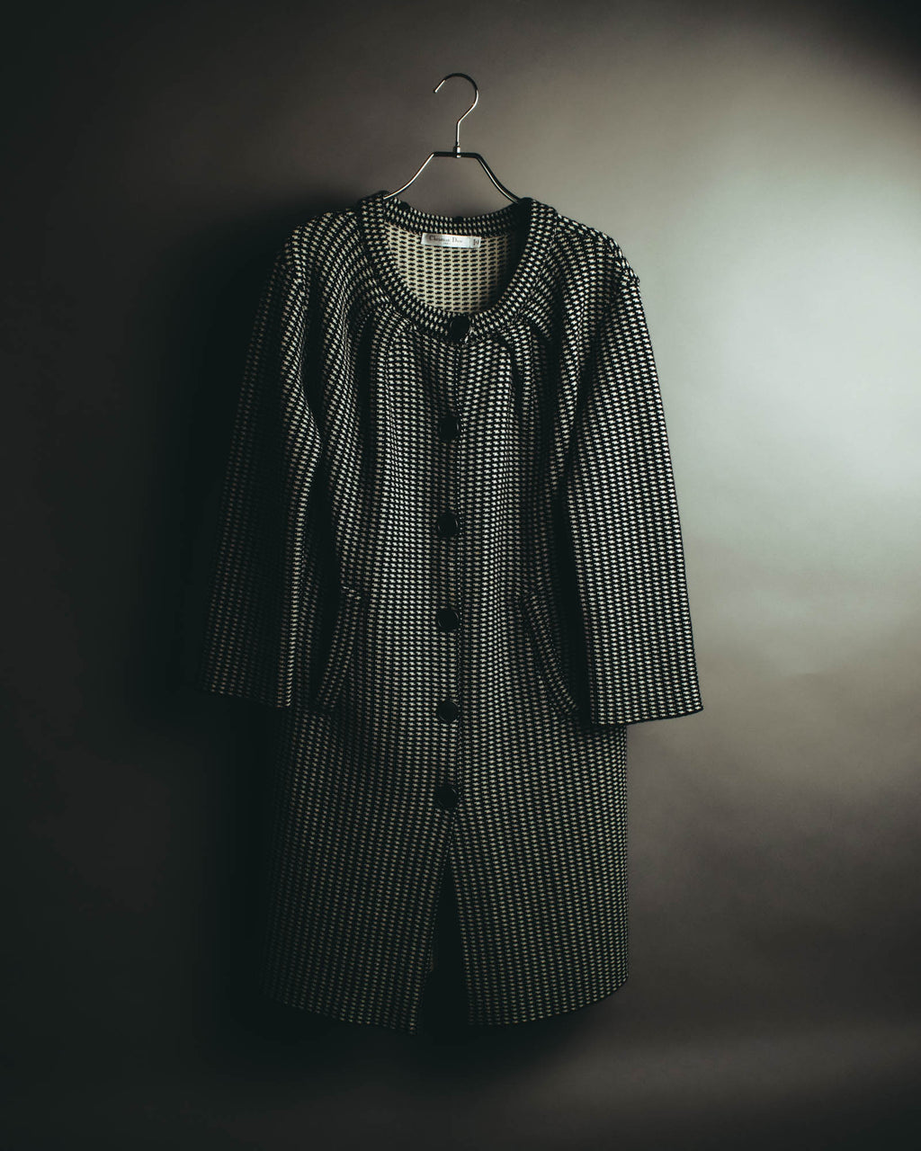 "Christian Dior" 00's Textured wool knit coat