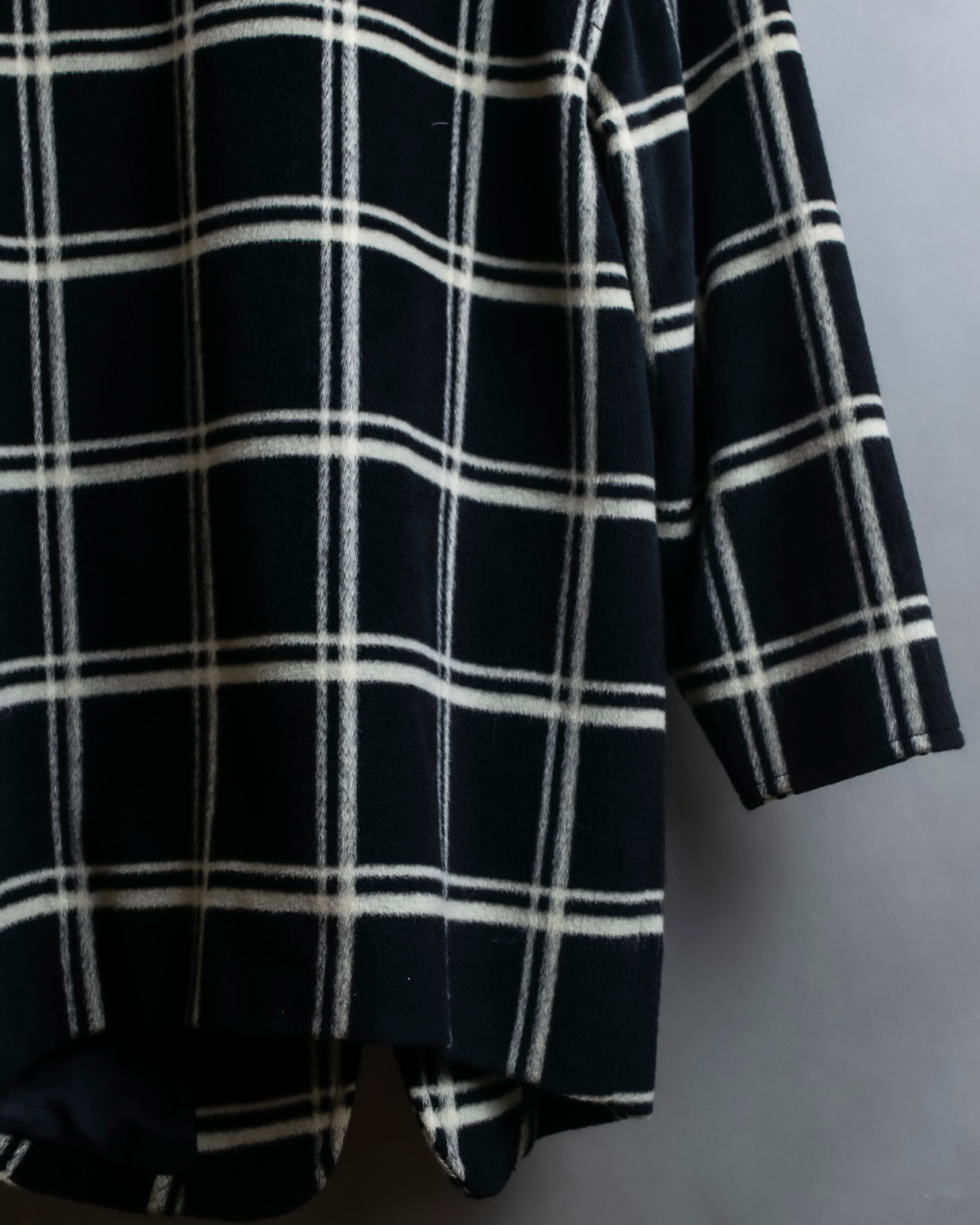 "Christian Dior Large check pattern tailored coat