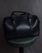 "BURBERRY" Refined design mini Boston leather bag