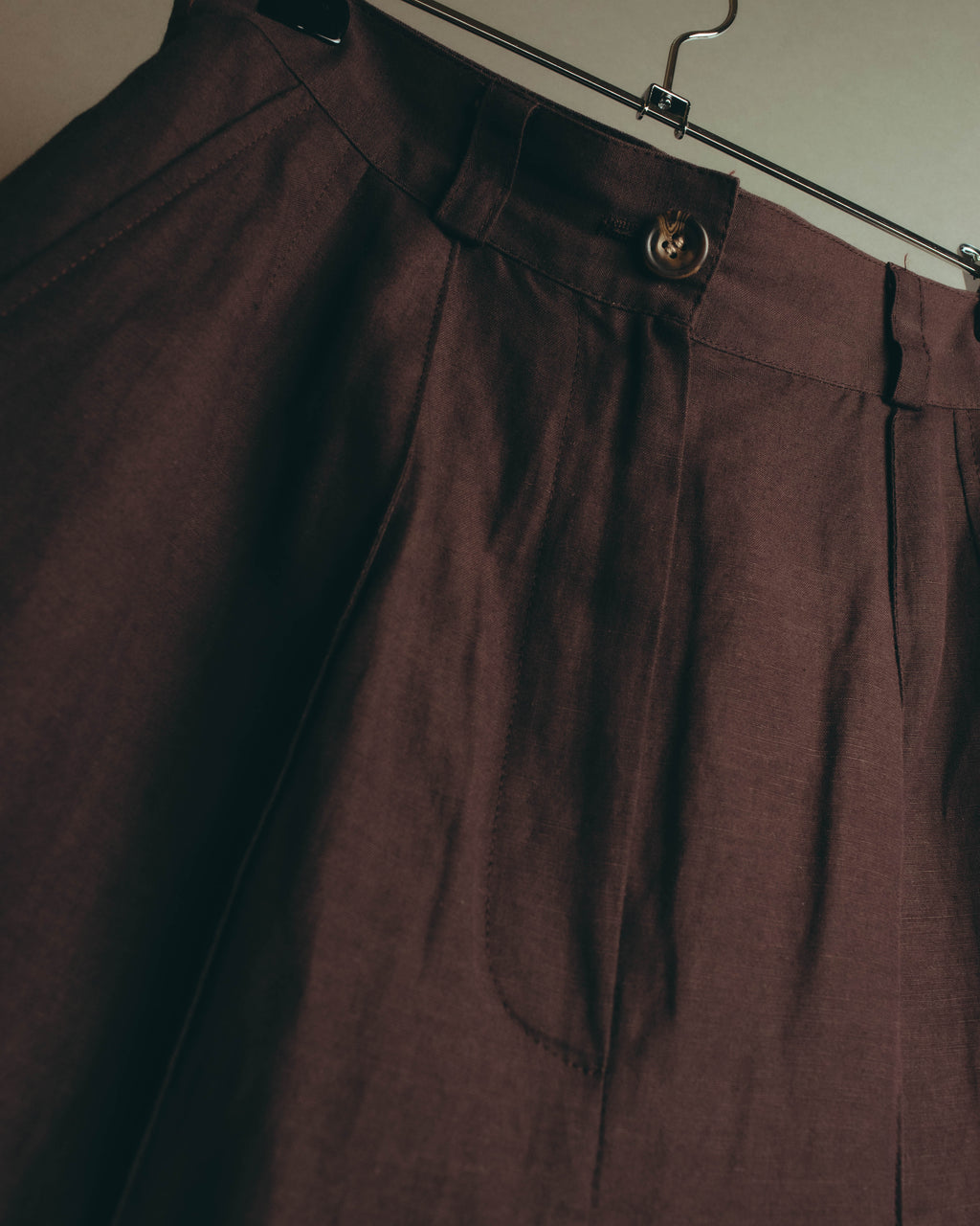 -SPECIAL- “DRIES VAN NOTEN” 90’s–00’s Rayon linen tailored long jacket and shorts set up