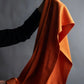 "HERMES" Hermes orange color silk stole