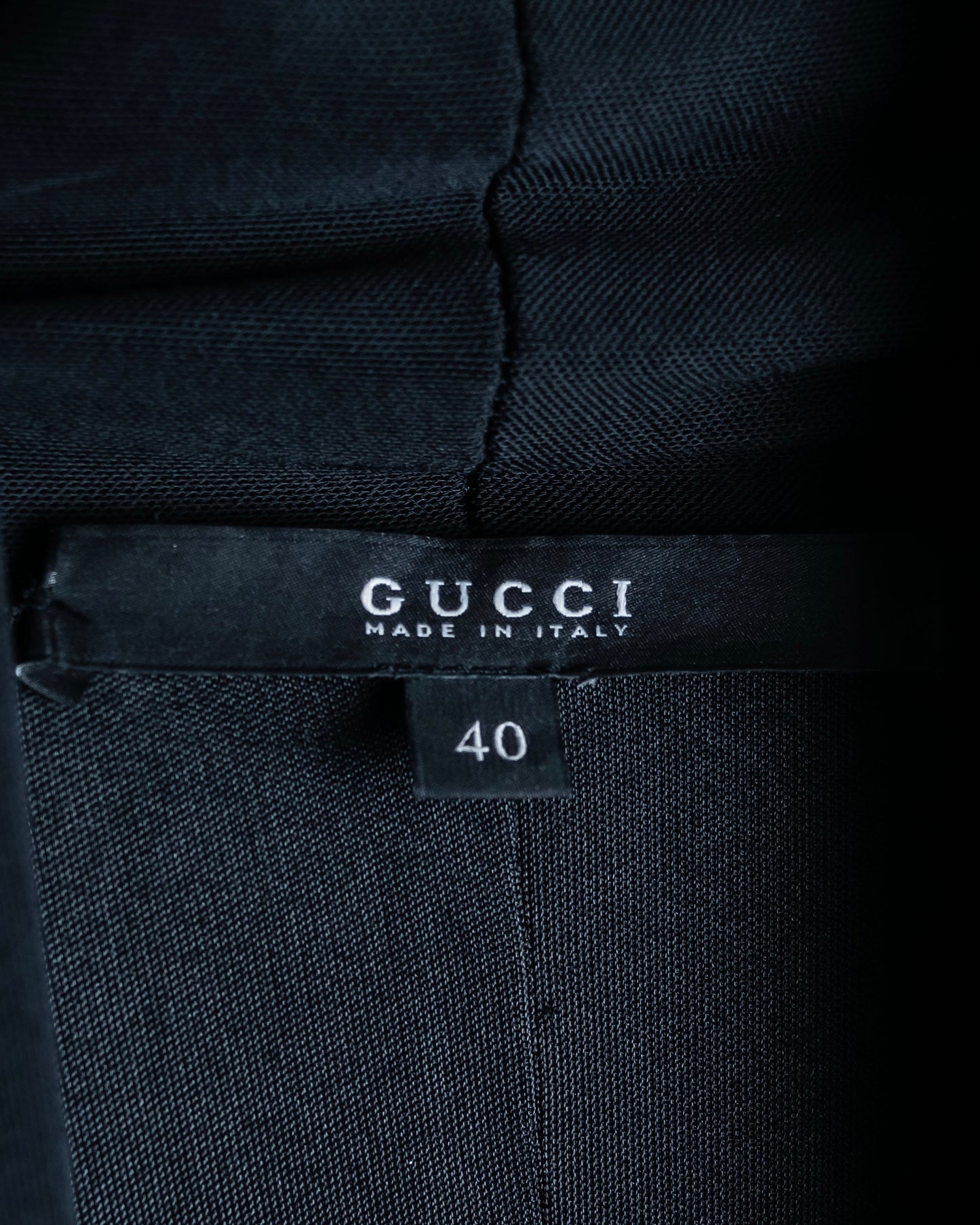 "GUCCI" Front garment attached V-neck dress