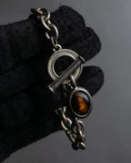 "Ralph Lauren" Circular toggle motif design silver bracelet