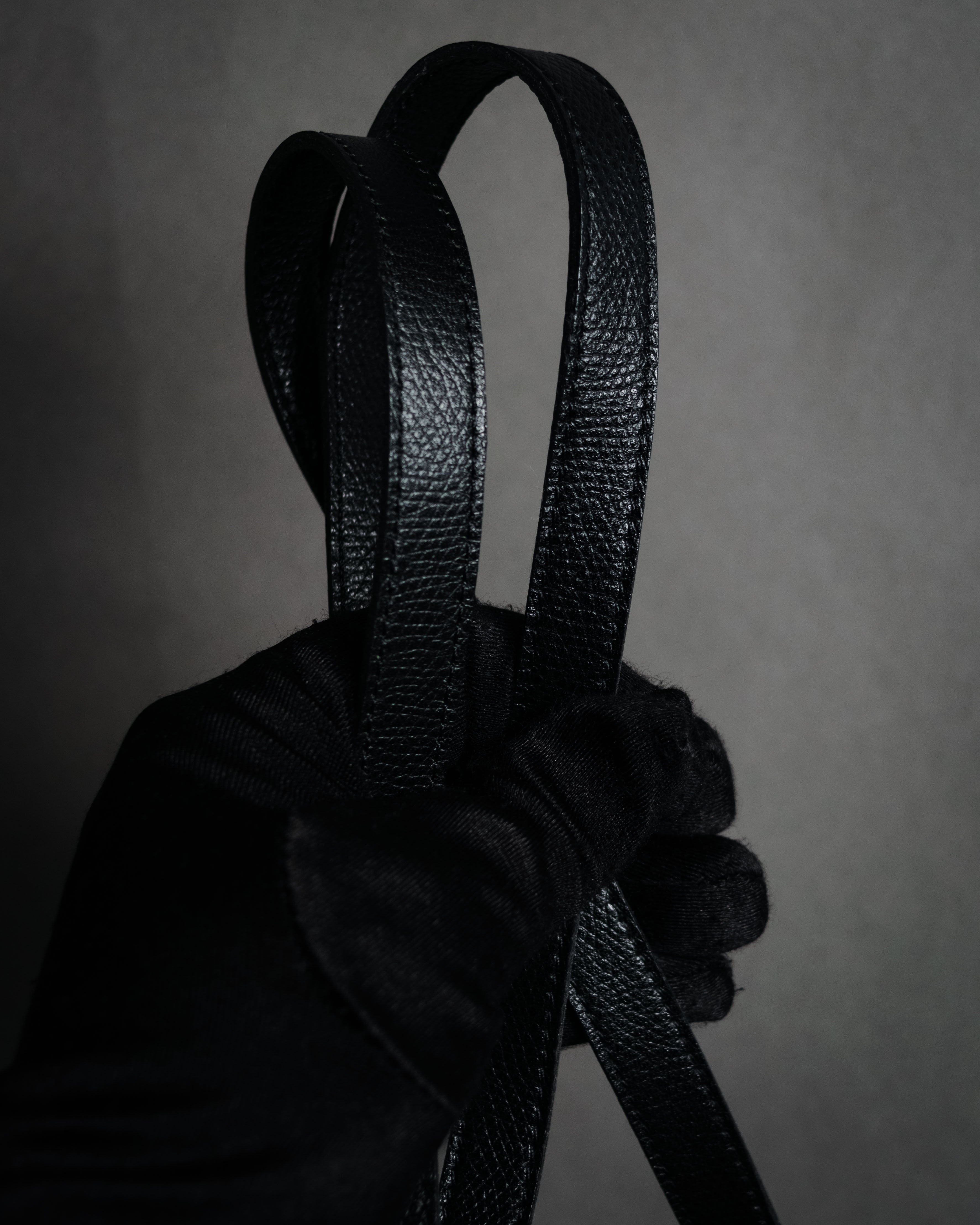 "Christian Dior" 80’s structured grained leather flap shoulder bag