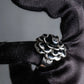 "2003's CHANEL" Camellia motif coco mark engraved ring