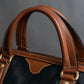 "BALENCIAGA" Leather piping one handle boston bag