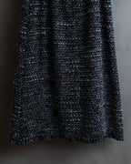 "Dolce &amp; Gabbana" Tweed raw edge flared skirt