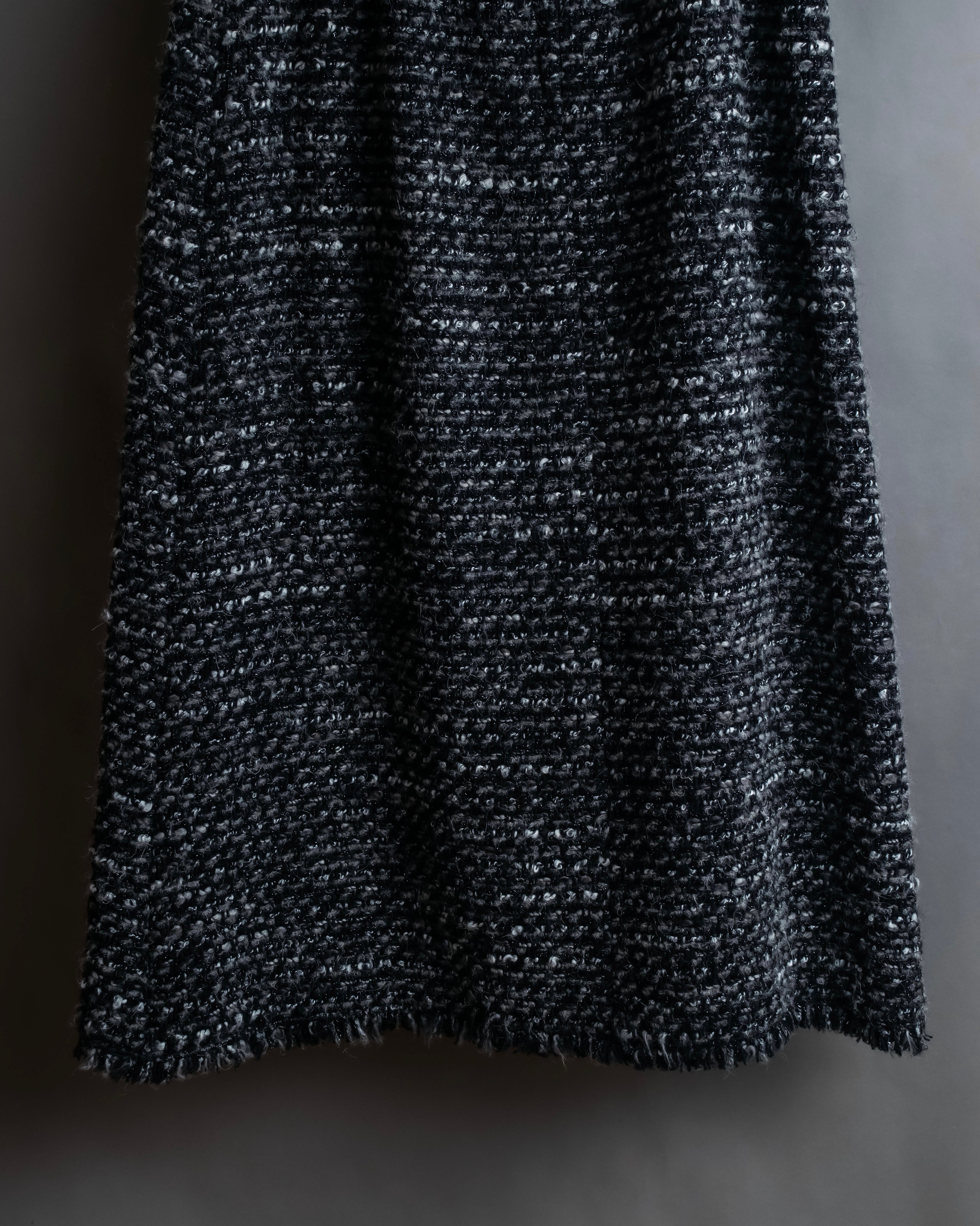 "Dolce &amp; Gabbana" Tweed raw edge flared skirt