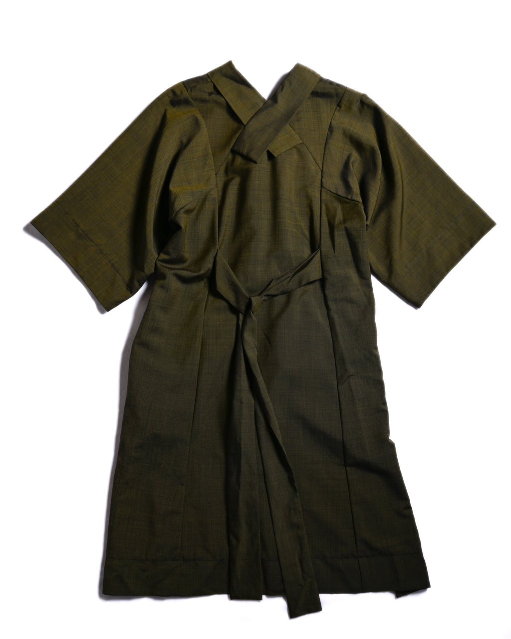 Henrik Vibskov/ Big Collar Short Sleeves Designed Shaped One Piece Khaki