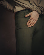 -SPECIAL- “Christian Dior” 2001 Galliano era olive wide safari trousers