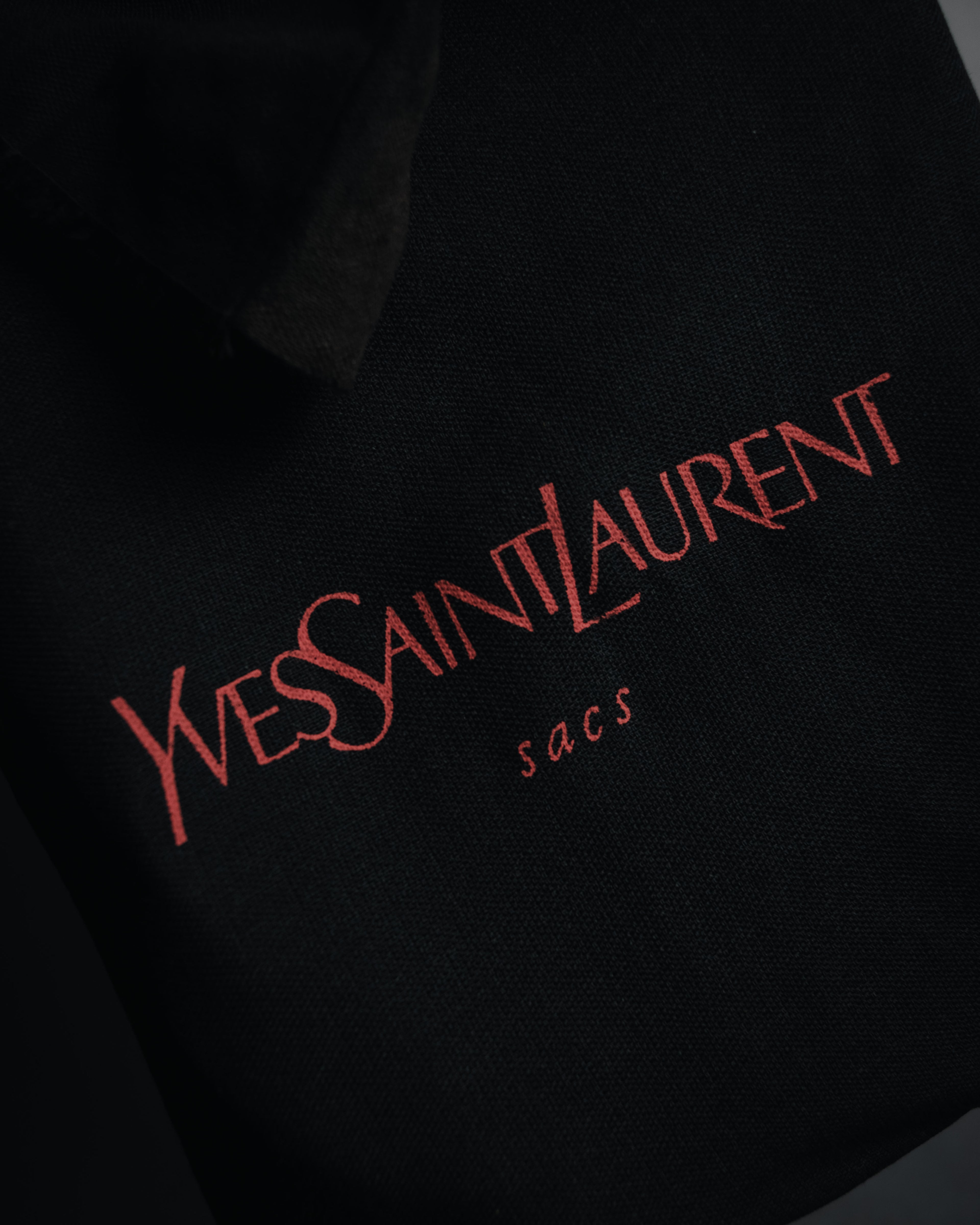 "Yves Saint Laurent" 80’s-90’s Astrakhan-flap envelope shoulder bag
