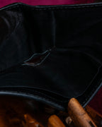 "GUCCI" Gold bee motif animalier bi-fold leather wallet