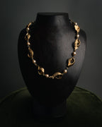 “Yves Saint Laurent” 80’s-90’s Baroque pearl heart motif necklace