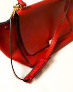 CÉLINE by Phoebe Philo
/ "Trapeze Medium" Hand Bag Red