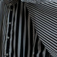 "GIVENCHY" Asymmetrical stripe pattern different thicknesses shirt