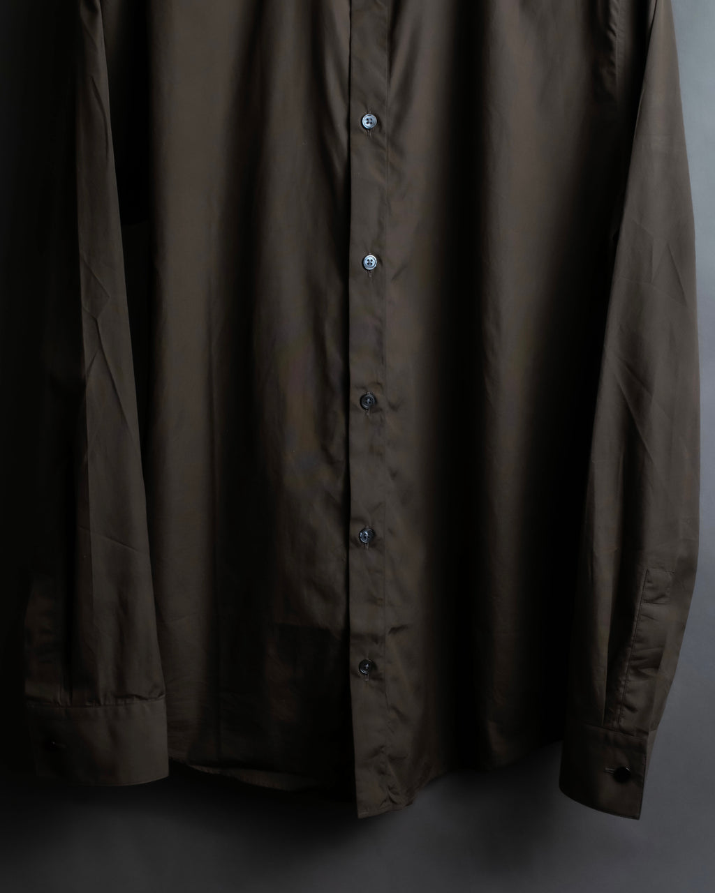 "HERMES" Mocha brown color oversized shirt