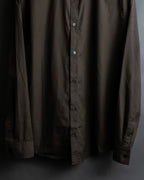 "HERMES" Mocha brown color oversized shirt