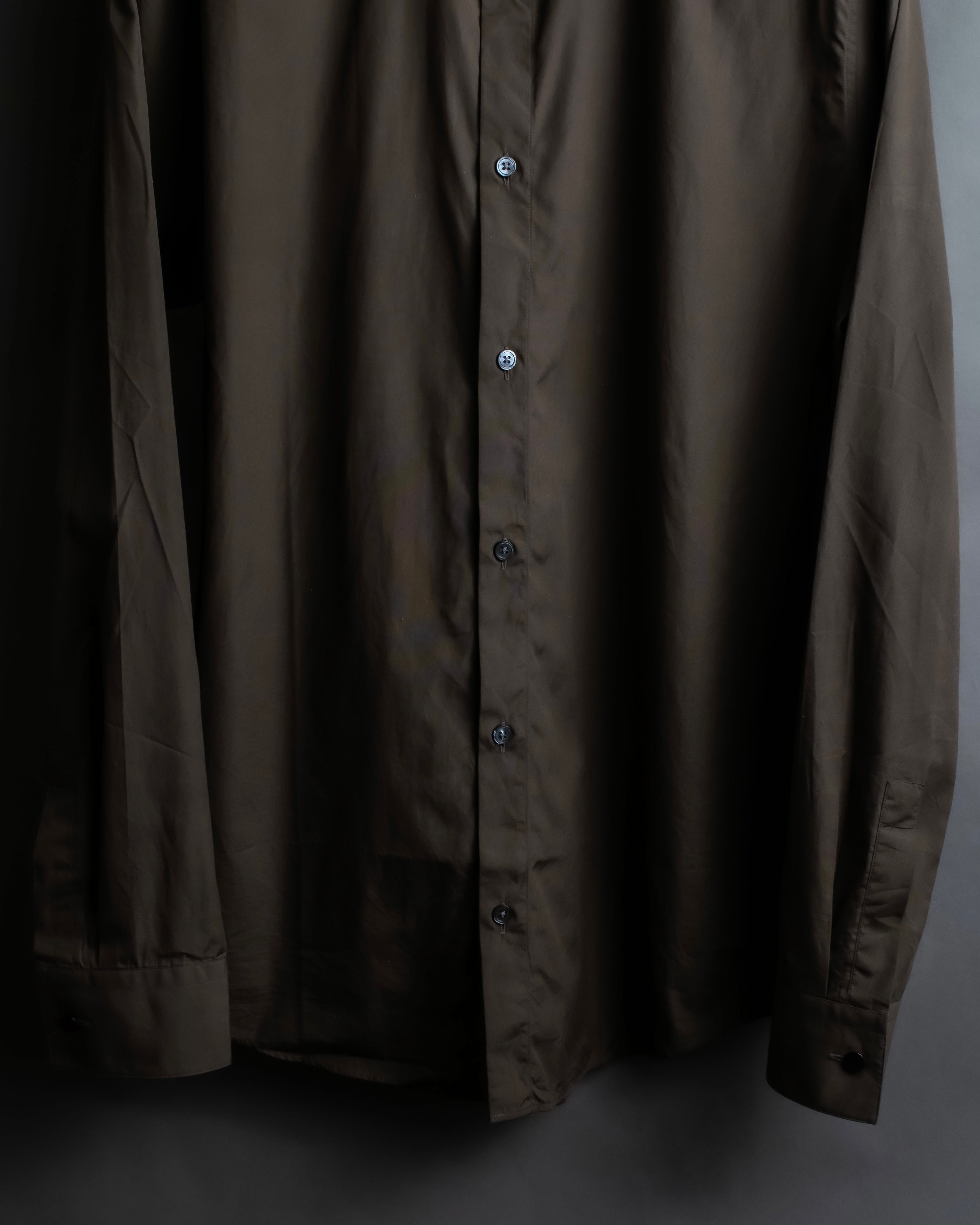 "HERMES" Mocha brown color oversized shirt