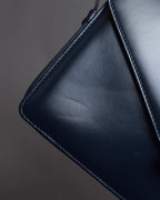 "LOEWE" Anagram logo engraved bicolor leather square bag